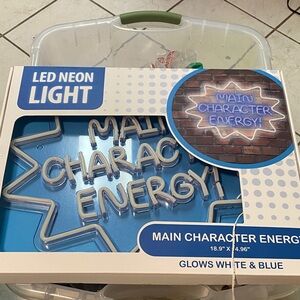 Source Unknown LED Neon Light - White and Blue MO Box